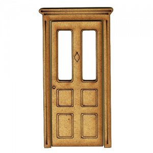 Panelled Door with Frame - MDF Wood Shape