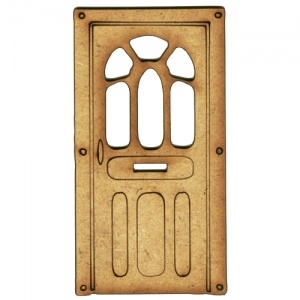 Door with Letterbox - MDF Wood Shape