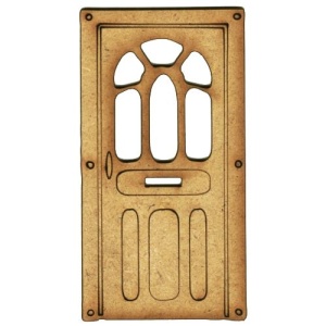 Door with Letterbox - MDF Wood Shape