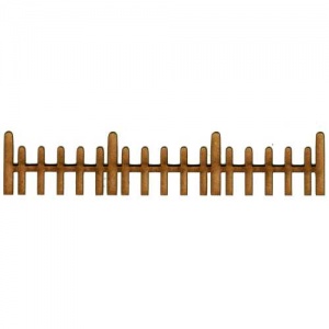 Rustic Post & Rail Fence Panel - MDF Wood Shape