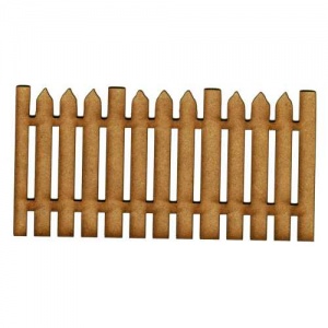 Tall Picket Fence Panel - MDF Wood Shape