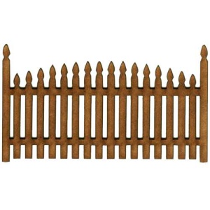 Gothic Point Single Convex Fence Panel - MDF Wood Shape