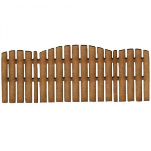 Triple Convex Picket Fence Panel - MDF Wood Shape