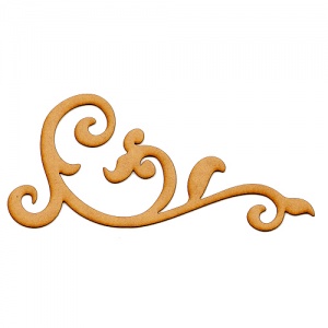 Vine Flourish MDF Wood Shape