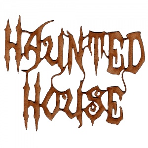 Haunted House - Halloween MDF Wood Words