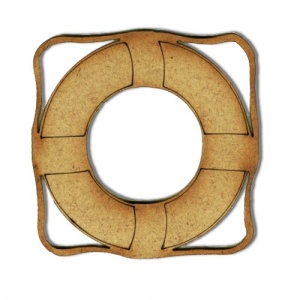 Life Buoy MDF Wood Shape - Style 1