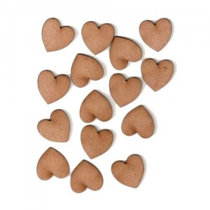 Heart Shape - Mini MDF Wood Plaques