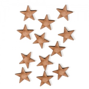 Star Shape - Mini MDF Wood Plaques