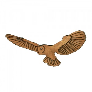 Flying Barn Owl MDF Wood Shape - Style 3