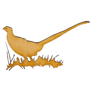 Pheasant MDF Wood Bird Shape