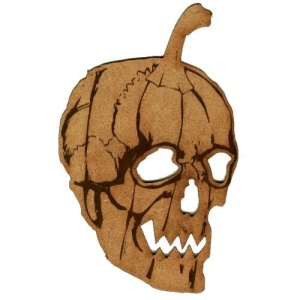 Pumpkin Skull - MDF Wood Shape