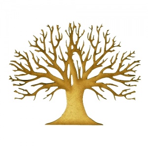 Skeleton Tree MDF Wood Shape - Style 10