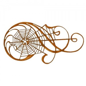 Spider Web Flourish MDF Wood Shape