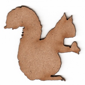 Squirrel Silhouette - MDF Wood Shape Style 1