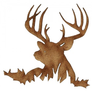 Stag Deer MDF Wood Shape Style 9