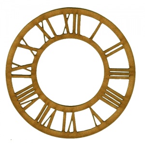 Roman Numeral Clock Face - MDF Wood Shape