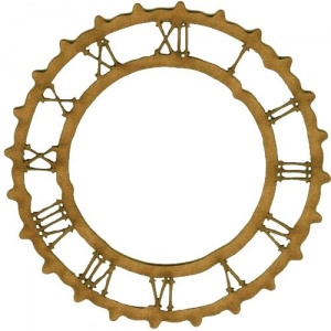 Rustic Roman Numeral Clock Face - MDF Wood Shape