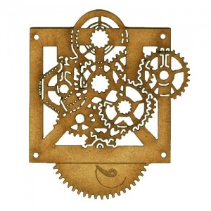 Steampunk Mechanical Clockworks Motif Style 19