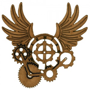 Steampunk Mechanical Cogs Motif Style 22