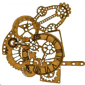 Steampunk Mechanical Clockworks Motif Style 25