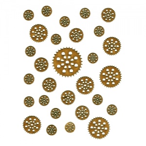 Sheet of Mini MDF Wood Cogs - Style 9
