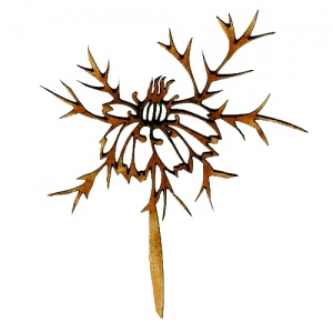 Thistle Flower MDF Wood Shape