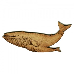 Blue Whale & Calf MDF Wood Shape