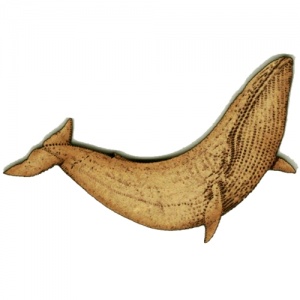 Blue Whale MDF Wood Shape