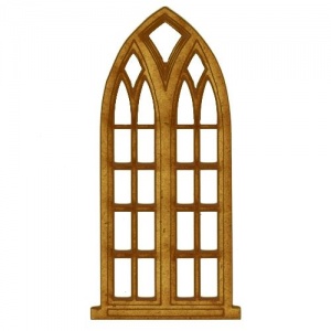 Gothic Stone Window - MDF Wood Shape