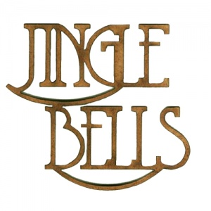 Jingle Bells - Wood Words in Coventry Garden Font