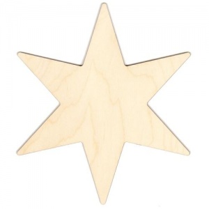 6 Pointed Star - Mixed Media Boards & Plaques