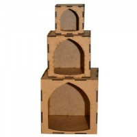 Artist Trading Block Stack Kit - Set of 3 Arch Aperture Cubes