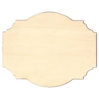 Fancy Birch Ply Wood Plaque Style 1