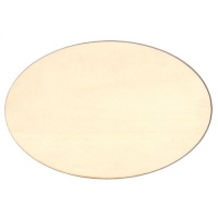 Oval Birch Ply Wood and MDF Plaques