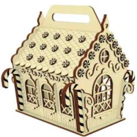 Birch Ply or MDF Gingerbread Cottage Kit