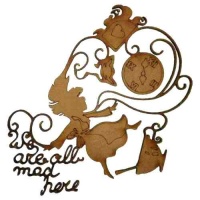 Alice In Wonderland Shapes - We're All Mad Here Rabbit Hole