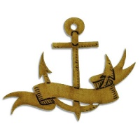 Anchor & Banner - MDF Wood Shape