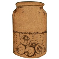 Apothecary Jar of Eyeballs - MDF Wood Shape