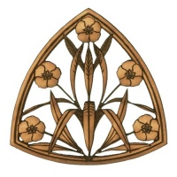 Art Deco & Nouveau Style Floral Ornament - Style 16