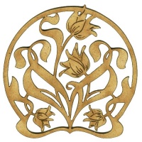 Art Deco & Nouveau Tulip Ornament - Style 25