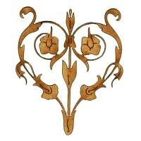 Art Deco & Nouveau Floral Ornament - Style 31