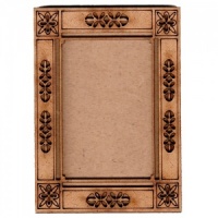 Plain ATC Wood Blank with Fancy Cut Out Frame