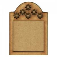 Shaped ATC Wood Blank with Mini Snowflake Frame