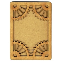 Plain ATC Wood Blank with Cog Corners Frame