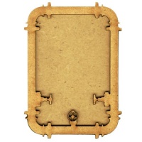 Plain ATC Wood Blank with Steampipe Border Frame