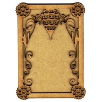 Plain ATC Wood Blank with Hot Air Balloon Frame