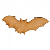 Flying Bat Silhouette - MDF Wood Shape Style 1