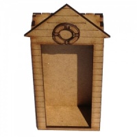 Engraved MDF Beach Hut Kit - Tall with Life Buoy