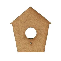 Plain Birdhouse MDF Wood Shape