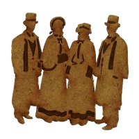 Christmas Carol Singers Group 2 - MDF Wood Shape